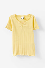 Cotton On Kids Girls Essential Harper Short Sleeve Baby Tee - Baby Yellow
