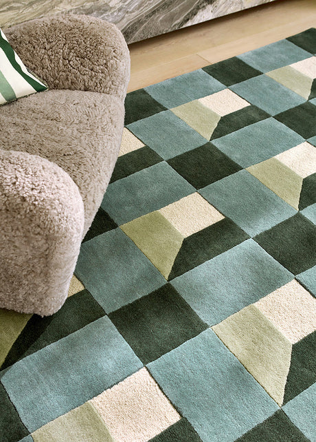 Harlequin Blocks Fern 141907 Rug