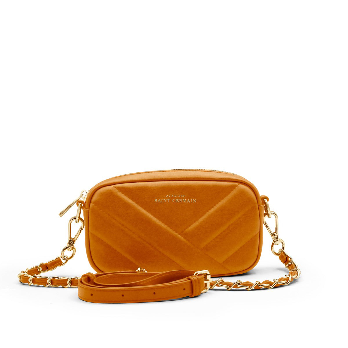 OPERA - Mini Quilted Pouch - BROWN