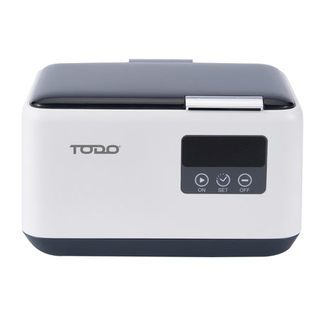 TODO Ultrasonic Cleaner Sonic Wave Jewellery Cleaner Blue LED 600ml Stainless Steel Tank 5 Mode