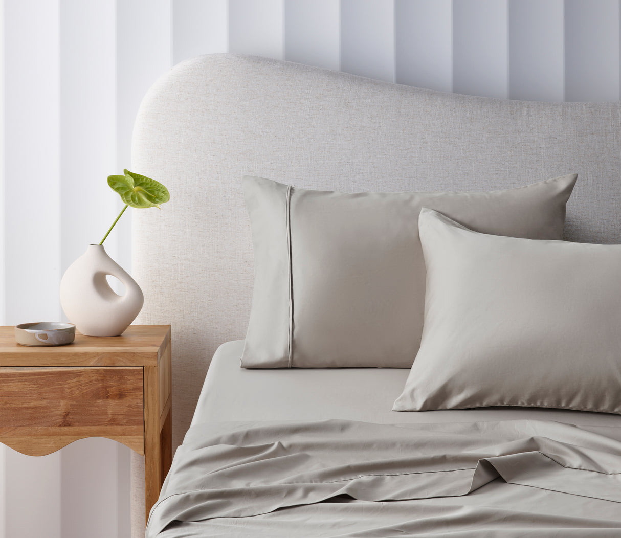 Bamboo Cotton Mega Sheet Set 50cm Wall Stone