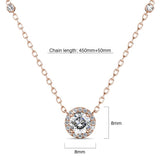 Krystal Couture Sacred Circle Necklace Embellished with Crystals from SWAROVSKI in Rose Gold