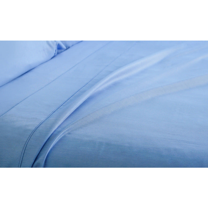 Ramesses Original 2000TC Antibectiral Bamboo Sheet Set - Steel Blue