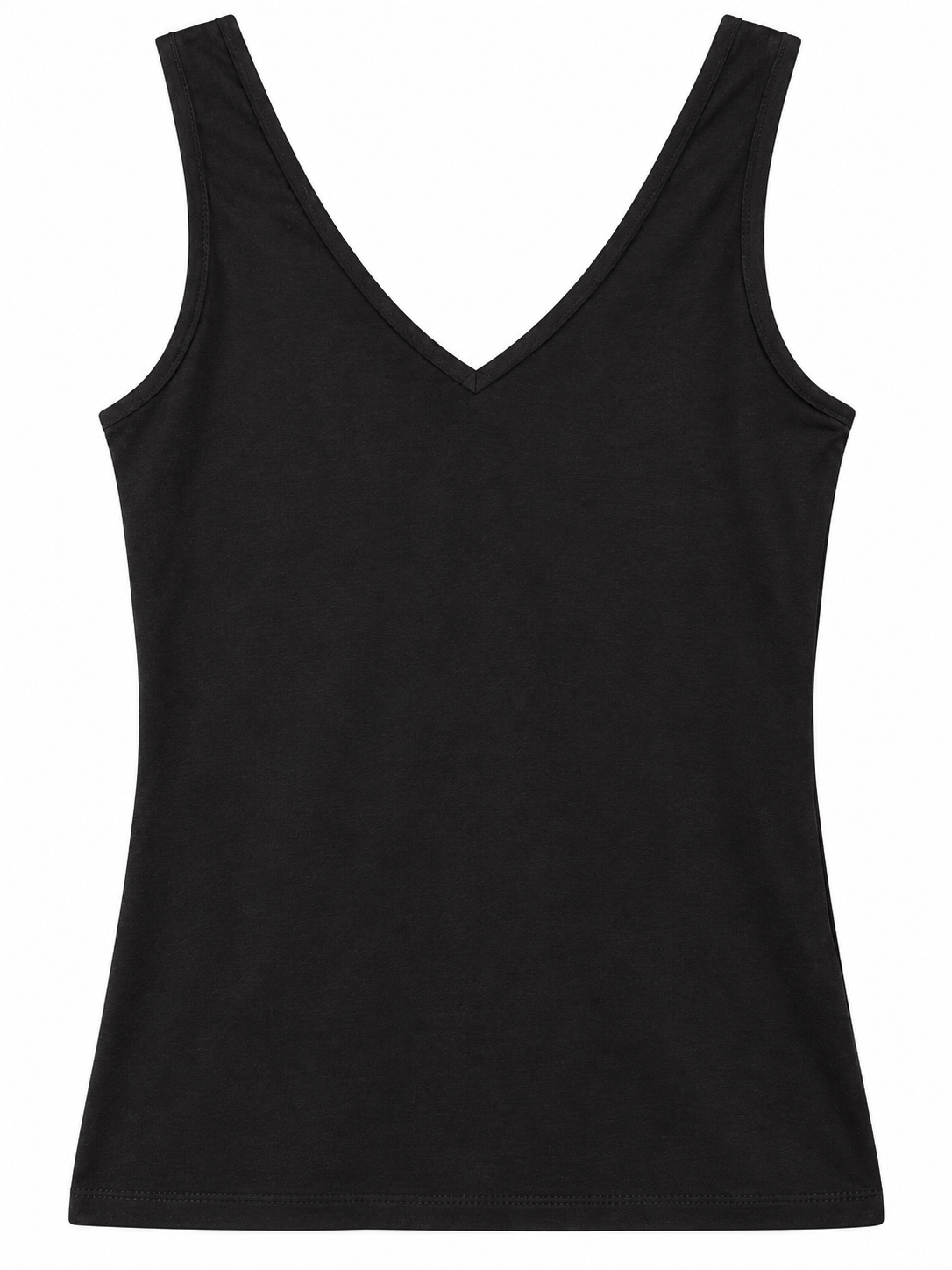Reiss Women's Olivia Viscose V-Neck Top - Black