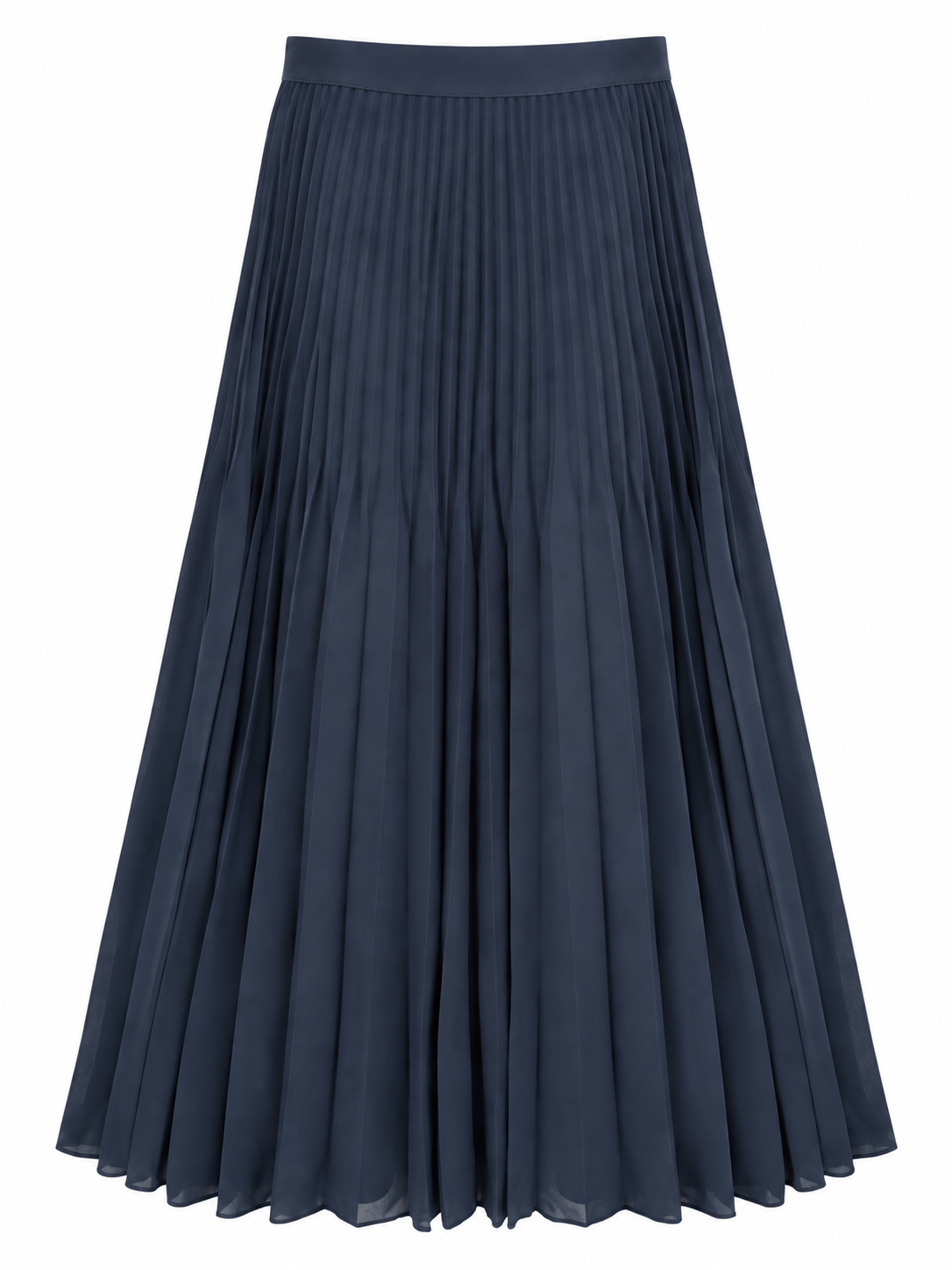Reiss Women's Issy Pleated Skirt - Navy