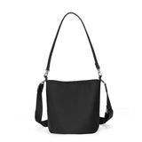 BAMEI Minimalist Water-Resistant Nylon Bucket Bag - Black