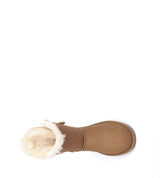 Australian Shepherd UGG Short button - Chestnut