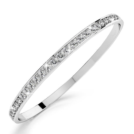 Boxed Aurelle Bangle and Hoops Set Embellished with SWAROVSKI® Crystals