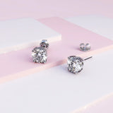 Boxed of Krystal Couture Mineral Glass Watch & Earrings Embellished with Crystals from SWAROVSKI® Set in White Gold