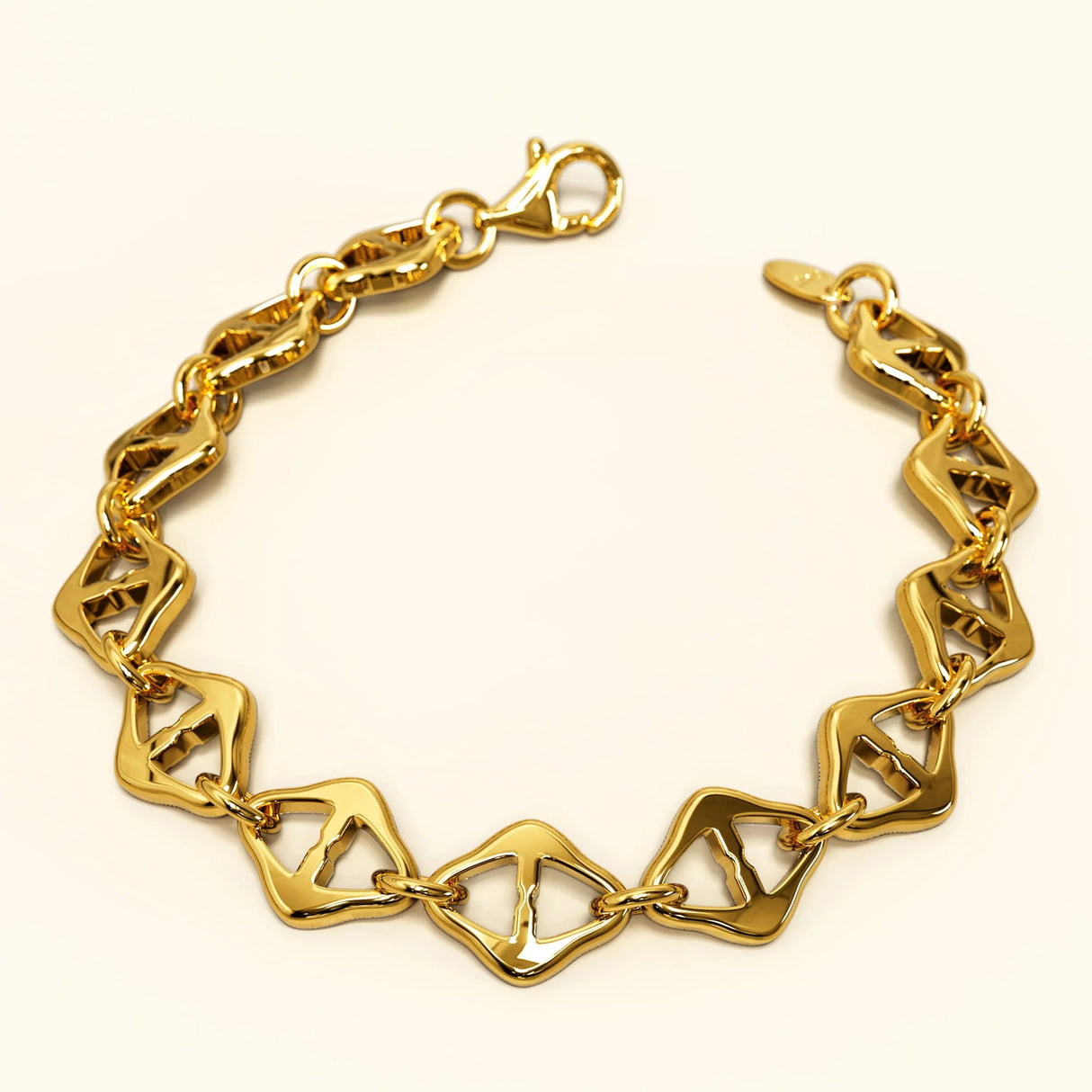 Bullion Gold Rhombus Chain link