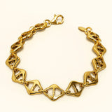 Bullion Gold Rhombus Chain link