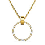 Boxed Orbit Earrings, Bracelet & Necklace Set with SWAROVSKI® Crystal in Gold