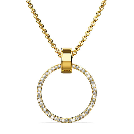 Boxed Orbit Earrings, Bracelet & Necklace Set with SWAROVSKI® Crystal in Gold