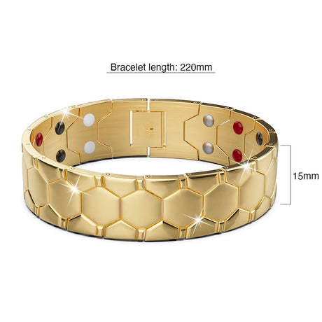 Bullion Gold Watch Band Chunky Stack Gold Layered Bracelet