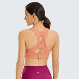 High Impact Lightly Padded Wireless Active Bra - Orange