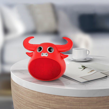 Fitsmart Bluetooth Animal Face Speaker - Red