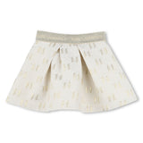 Karl Lagerfeld Girls Skirt And T-Shirt Set - Beige