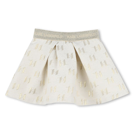 Karl Lagerfeld Girls Skirt And T-Shirt Set - Beige