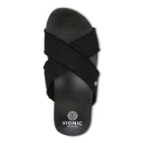 Vionic Panama Beach Slide - Black Canvas