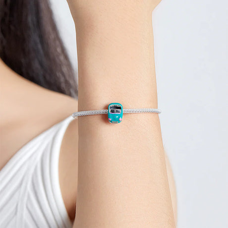 Solid 925 Sterling Silver Vintage Car Pandora Inspired Bead Charm