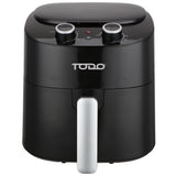 TODO 4.2L Air Fryer 1300W Convection Oven Fan Forced Multi Function Cooker Analog �� Black
