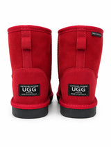 Australian Leather Ugg Classic Short - Burgundy - AU11-12