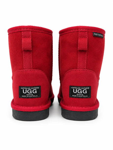 Australian Leather Ugg Classic Short - Burgundy - AU11-12