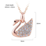 Krystal Couture Krystal Swan Necklace Embellished with Swarovski Crystals