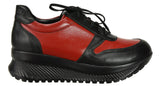 Bosccolo Womens Sneakers - Black/Red