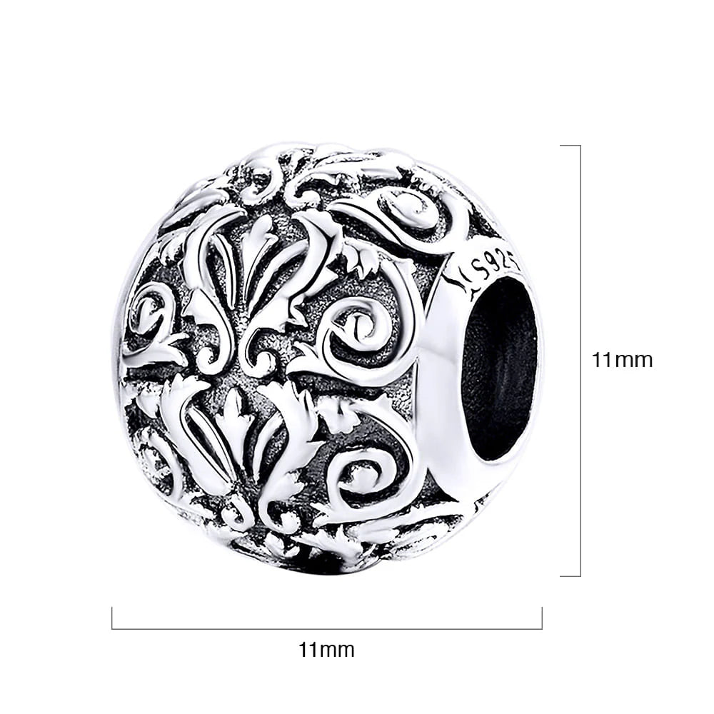 Solid 925 Sterling Silver European Amour Charm