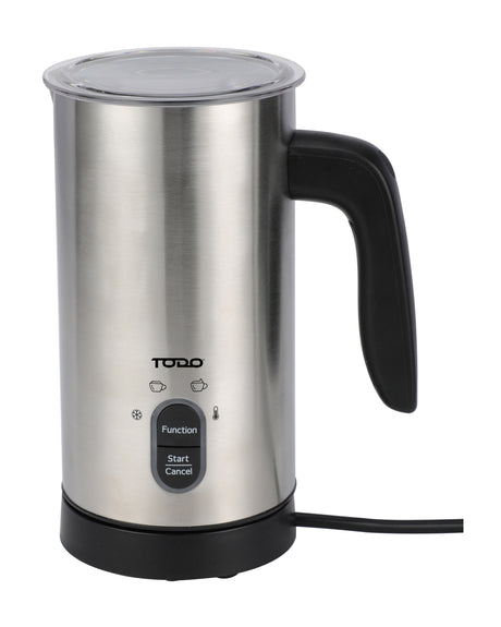 TODO Milk Frother Hot and Cold Stainless Steel Coffee Milk Foam Maker 500W