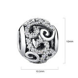 Solid 925 Sterling Silver Preciosa Czech Crystals Charm