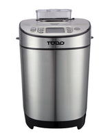 TODO Stainless Steel Bread Maker 13 Programs Menu 550W Power Fruit Nut Dispenser Keep Warm Function