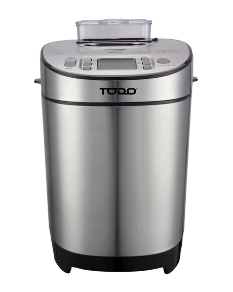 TODO Stainless Steel Bread Maker 13 Programs Menu 550W Power Fruit Nut Dispenser Keep Warm Function