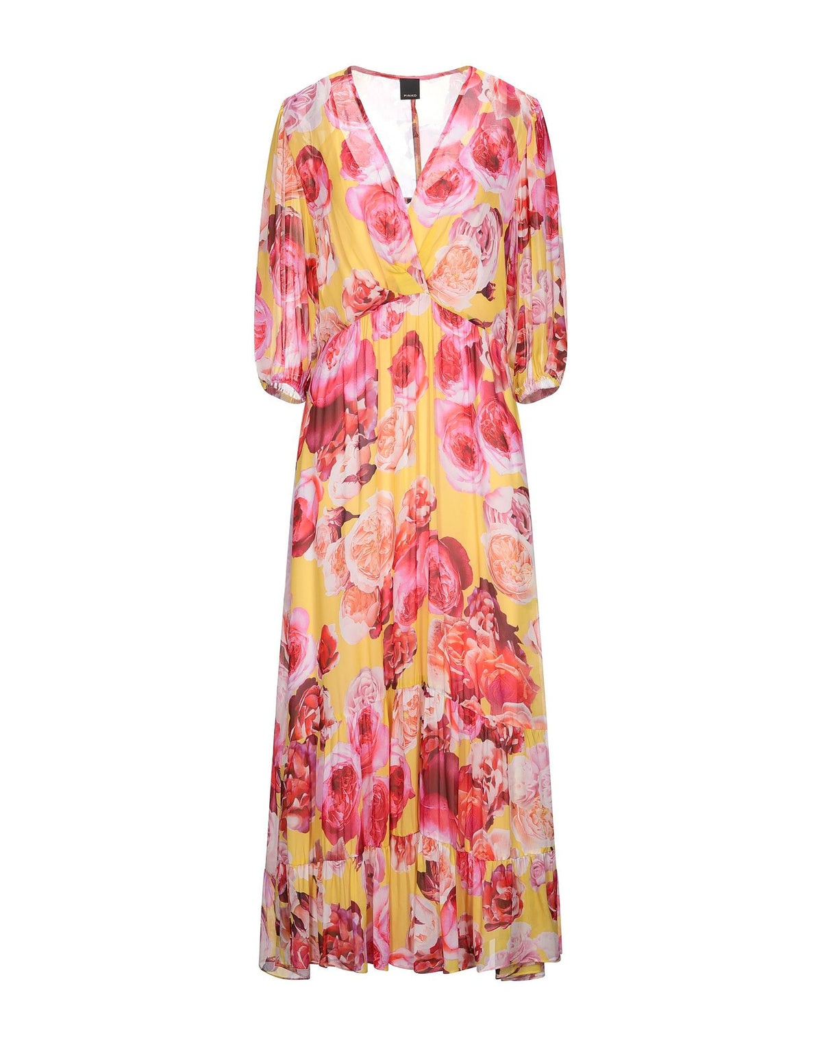 Pinko Womens Midi Dresses - Yellow