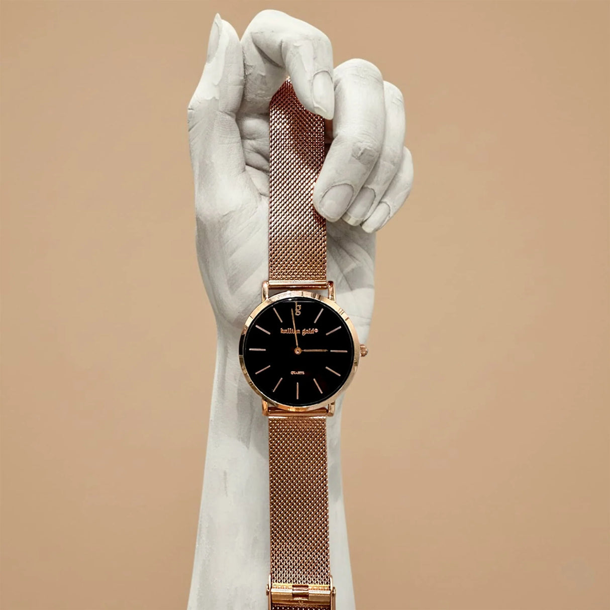Bullion Gold Bullion Gold Timeless Dream Watch - Rose Gold and Black