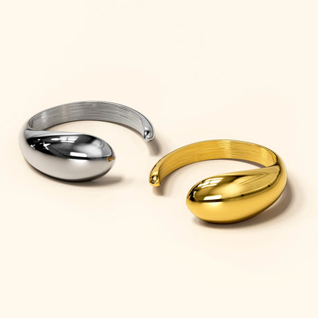 Bullion Gold Elan Irregular Open Claw White Gold Ring