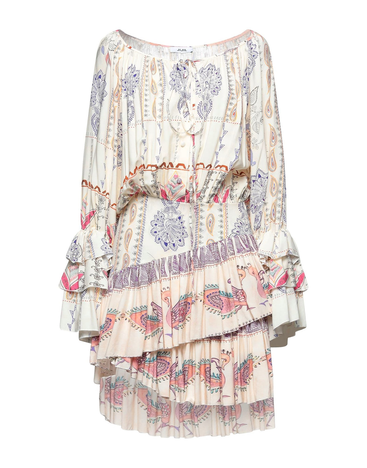 Jijil Womens Midi Dresses - Ivory