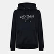 Jack Wills Men's Batsford Graphic Logo Hoodie - Black