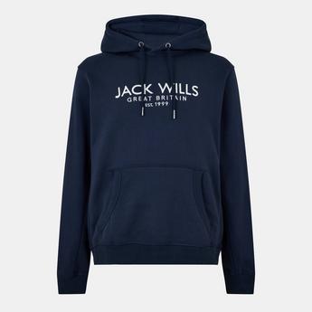 Jack Wills Men's Batsford Hoodie - Navy