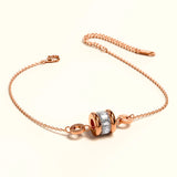 Bullion Gold Minimalist BVLOVED Crystal Charm Bracelet