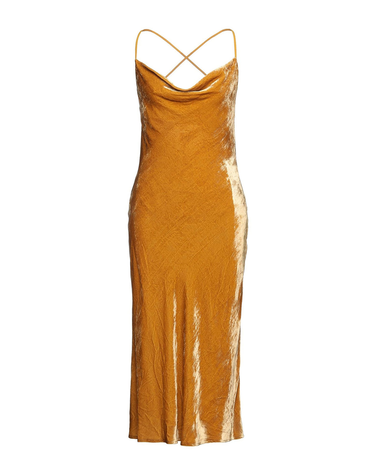 Solotre Womens Midi Dresses - Marigold