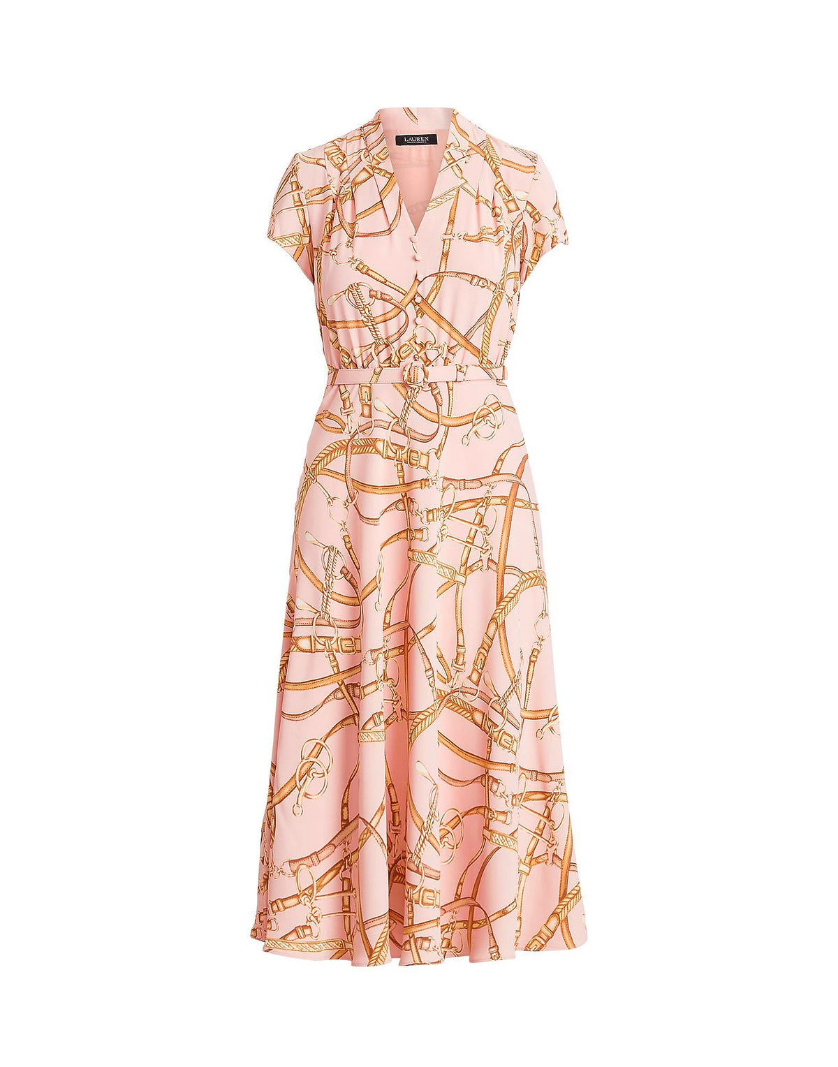 Lauren Ralph Lauren Womens Midi Dresses - Light pink