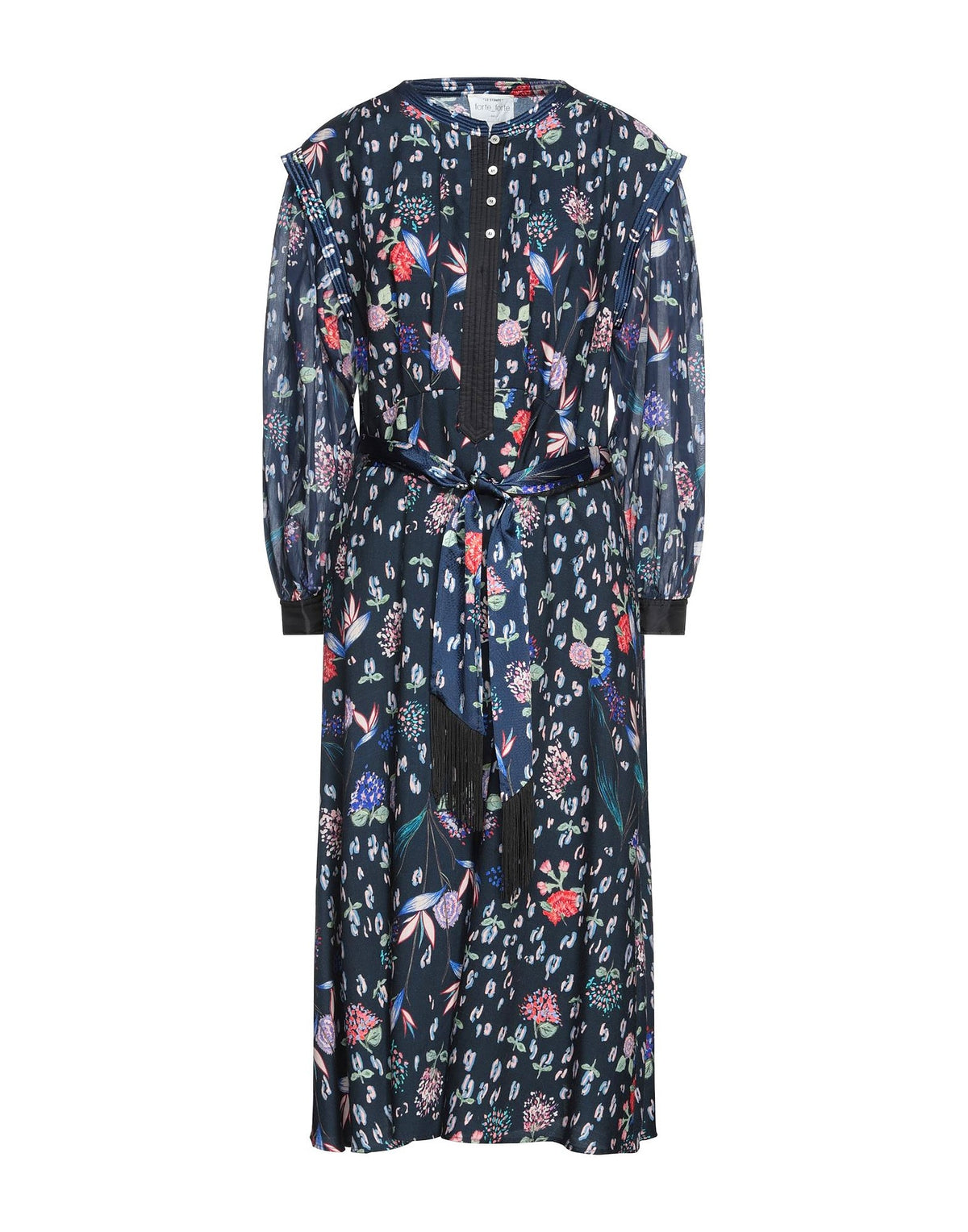 Forte_Forte Womens Midi Dresses - Midnight blue