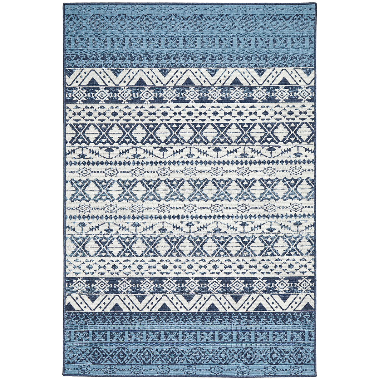 Seaside 3333 White Blue Rug