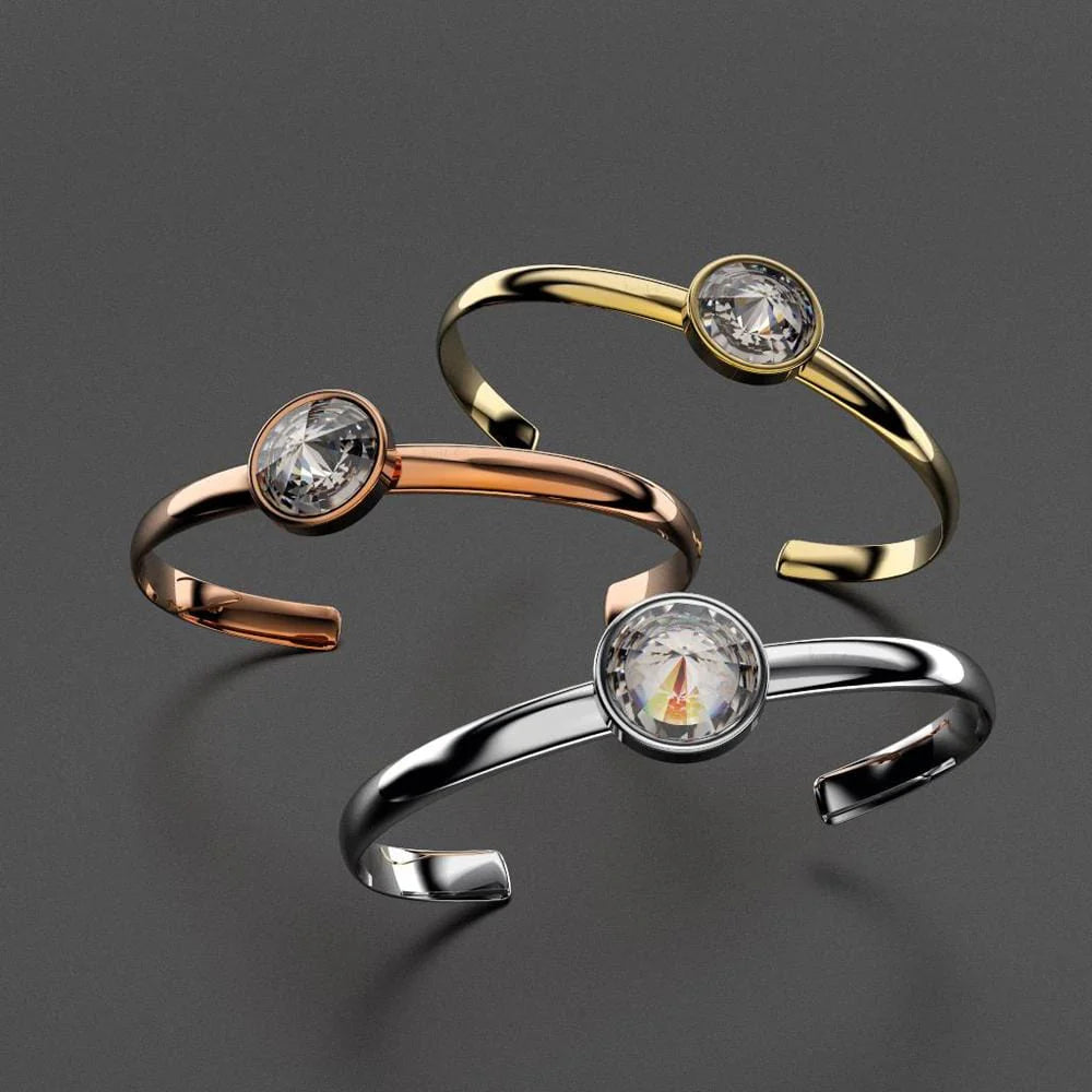 Krystal Couture Blair Bangle Embellished with Swarovski Crystals