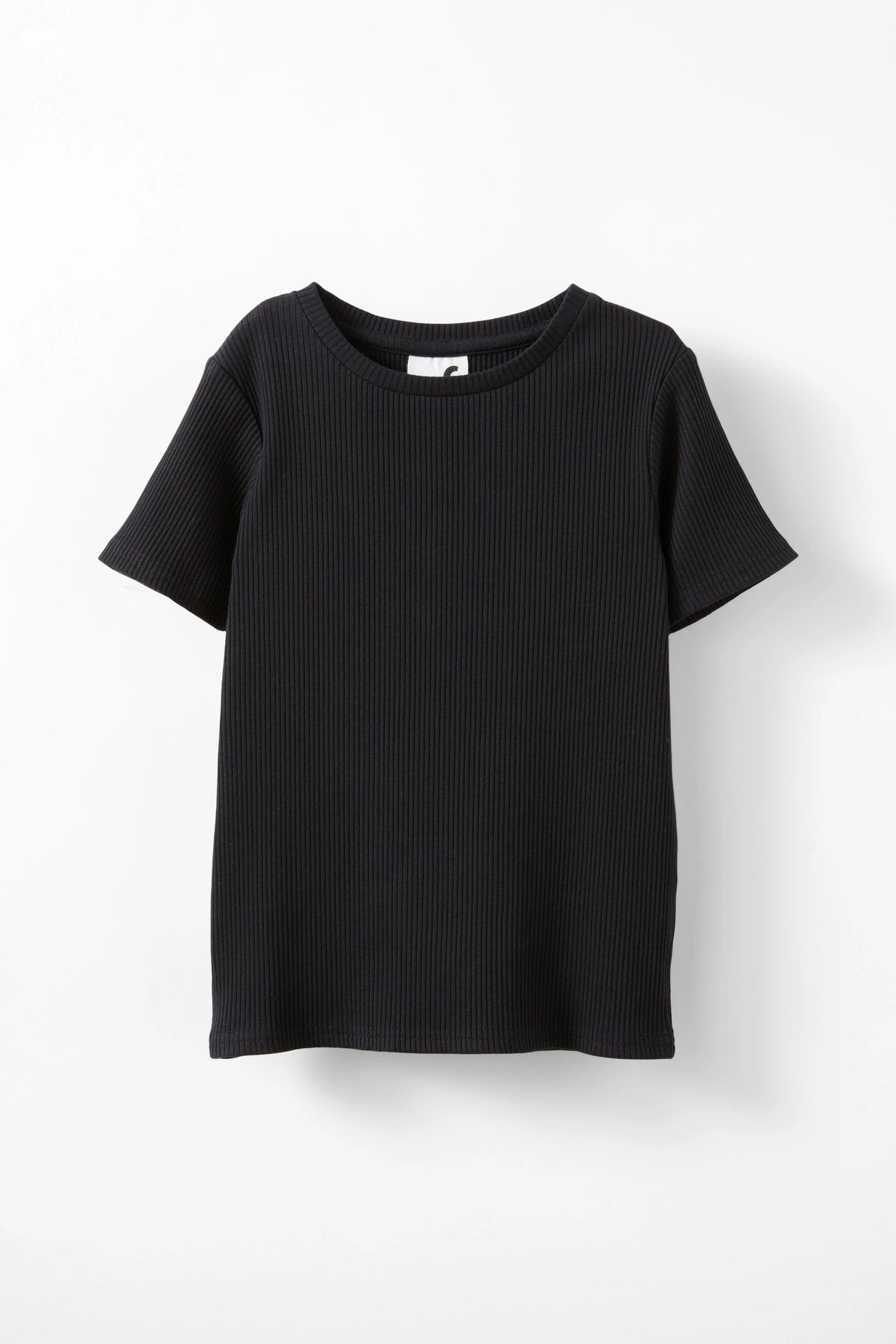 Cotton On Kids Girls Fitted Short Sleeve Essential Tee - Black