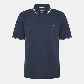 Jack Wills Men's Edgeware Tipped Polo Shirt - Navy
