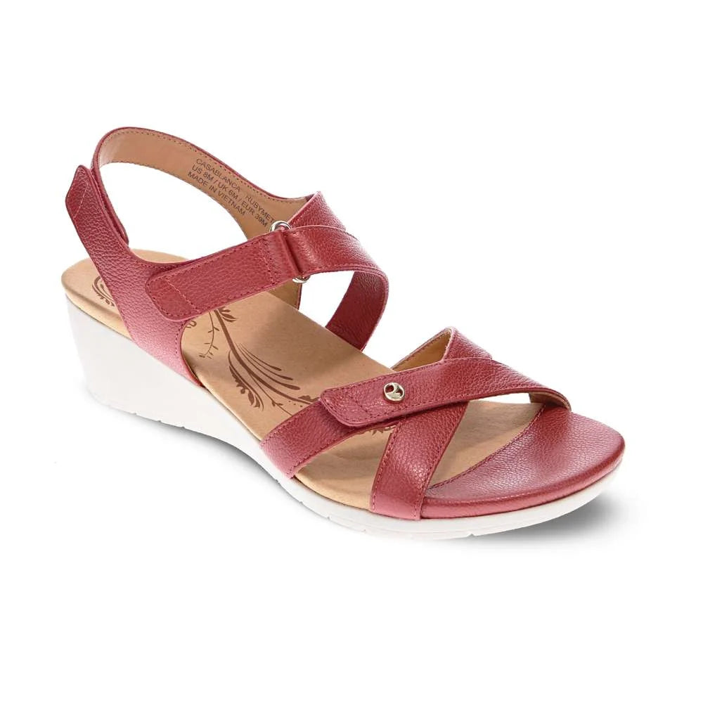 Revere Casablanca Wedge - Ruby Metallic