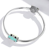Solid 925 Sterling Silver Retro Minivan Pandora Inspired Bead Charm